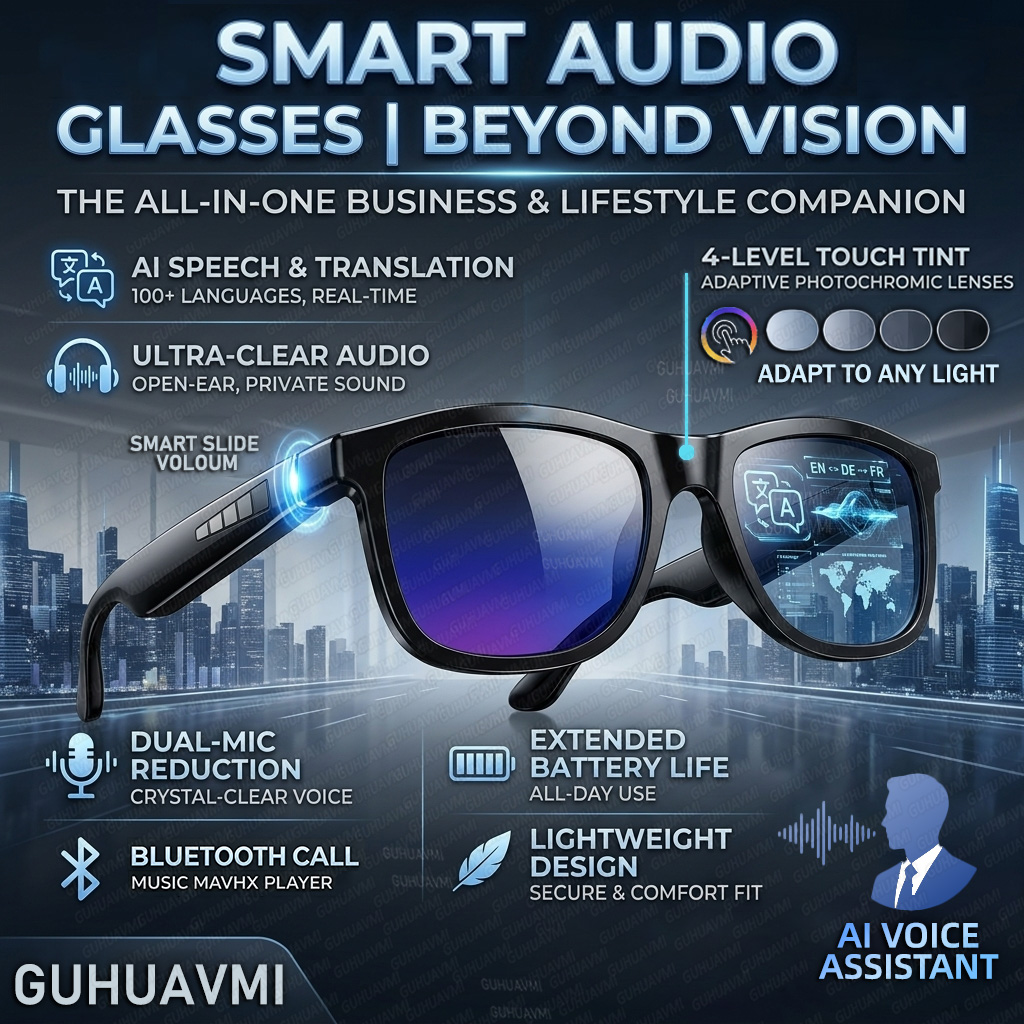 Audio Music Videos - New Touch-Color Change Smart Audio Glasses