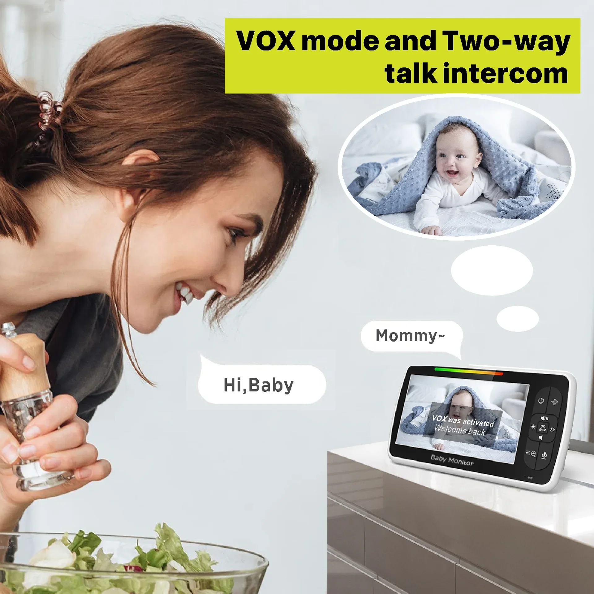 5.0 Inch Video Baby Monitor Wi – обзор и цена Audio X Music