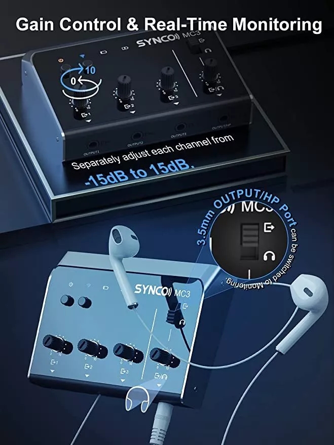 Synco MC3 Lite Audio Mixer 4 C – обзор и цена Audio Music Videos