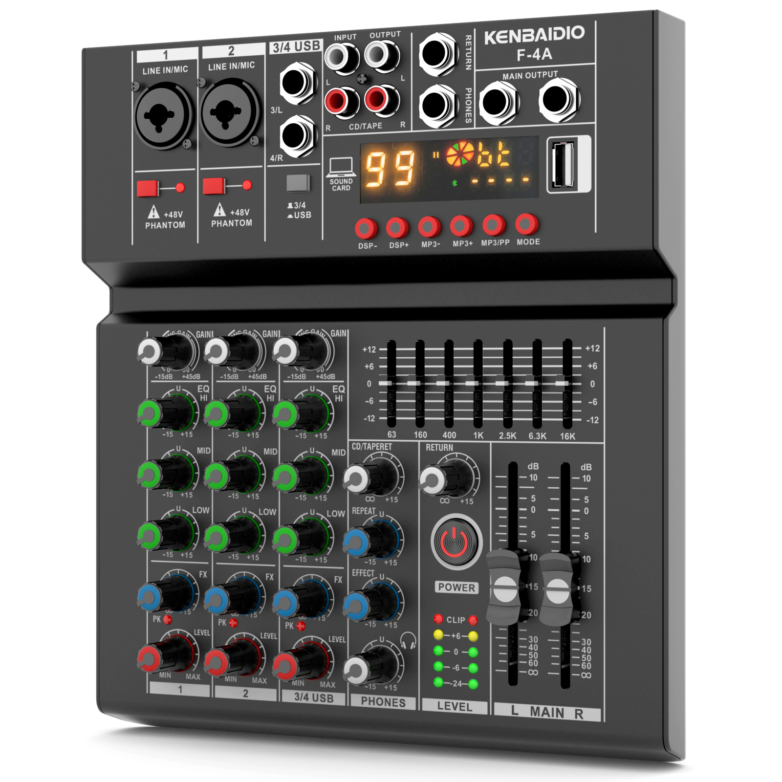 KENBAIDIO 4 Channel Audio Mixe – обзор и цена Audio & Music Xbox