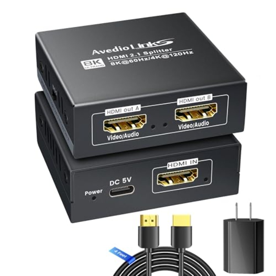 HDMI 2.1 Splitter 1 in 2 Out @ – обзор и цена Audio & Music Xbox