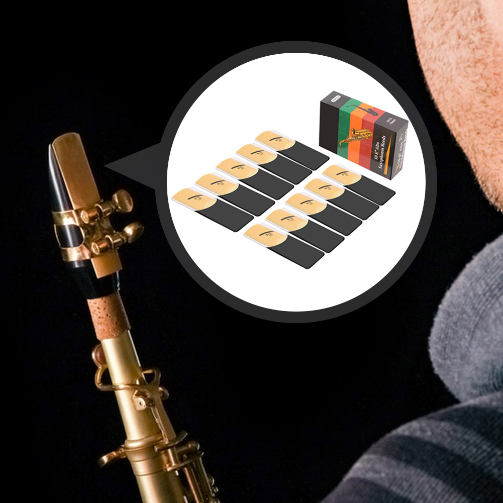 10 Pack Eb Alto Sax Reeds Alto – обзор и цена Saxophone Reed Pack