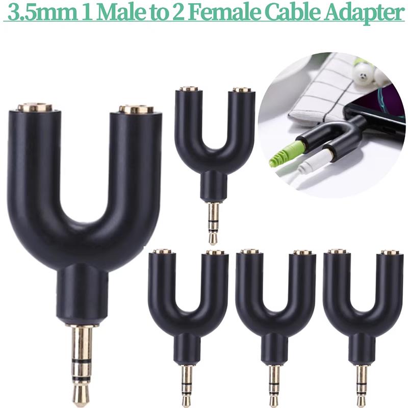 U Type Adapter Y Shape 3.5mm S – обзор и цена Audio And Music Splitter