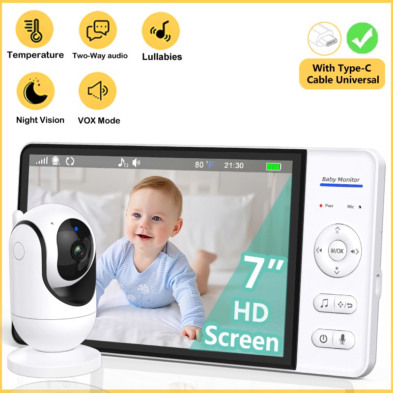 No WiFi 7 Inch Baby Monitor 2- – обзор и цена Audio Music Videos
