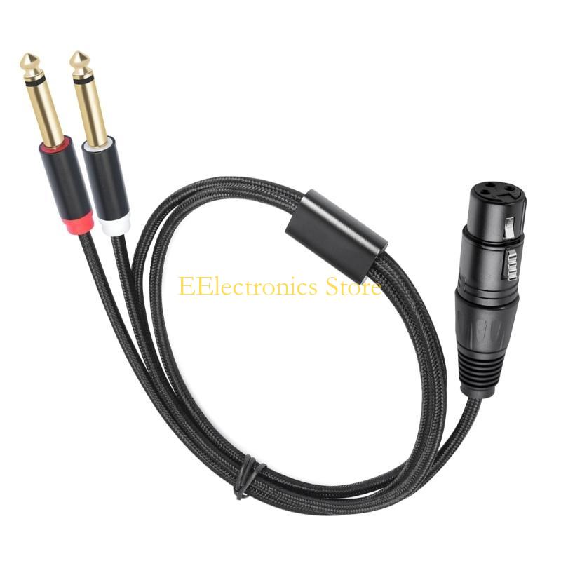 B03C 2x6.35mm 1/4inch to 3Pin  – обзор и цена Audio And Music Splitter