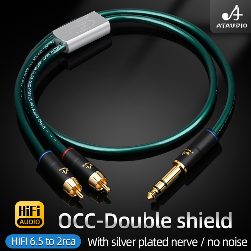 Hifi 6.5mm to 2RCA Jack Wire D – обзор и цена Audio And Music Splitter