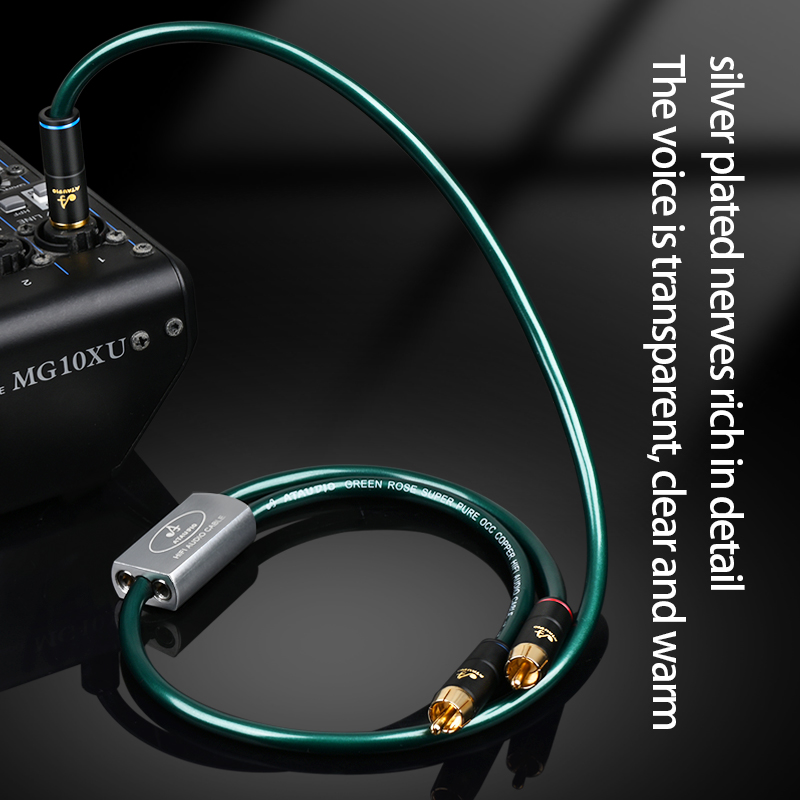 Hifi 6.5mm to 2RCA Jack Wire D – обзор и цена Audio And Music Splitter