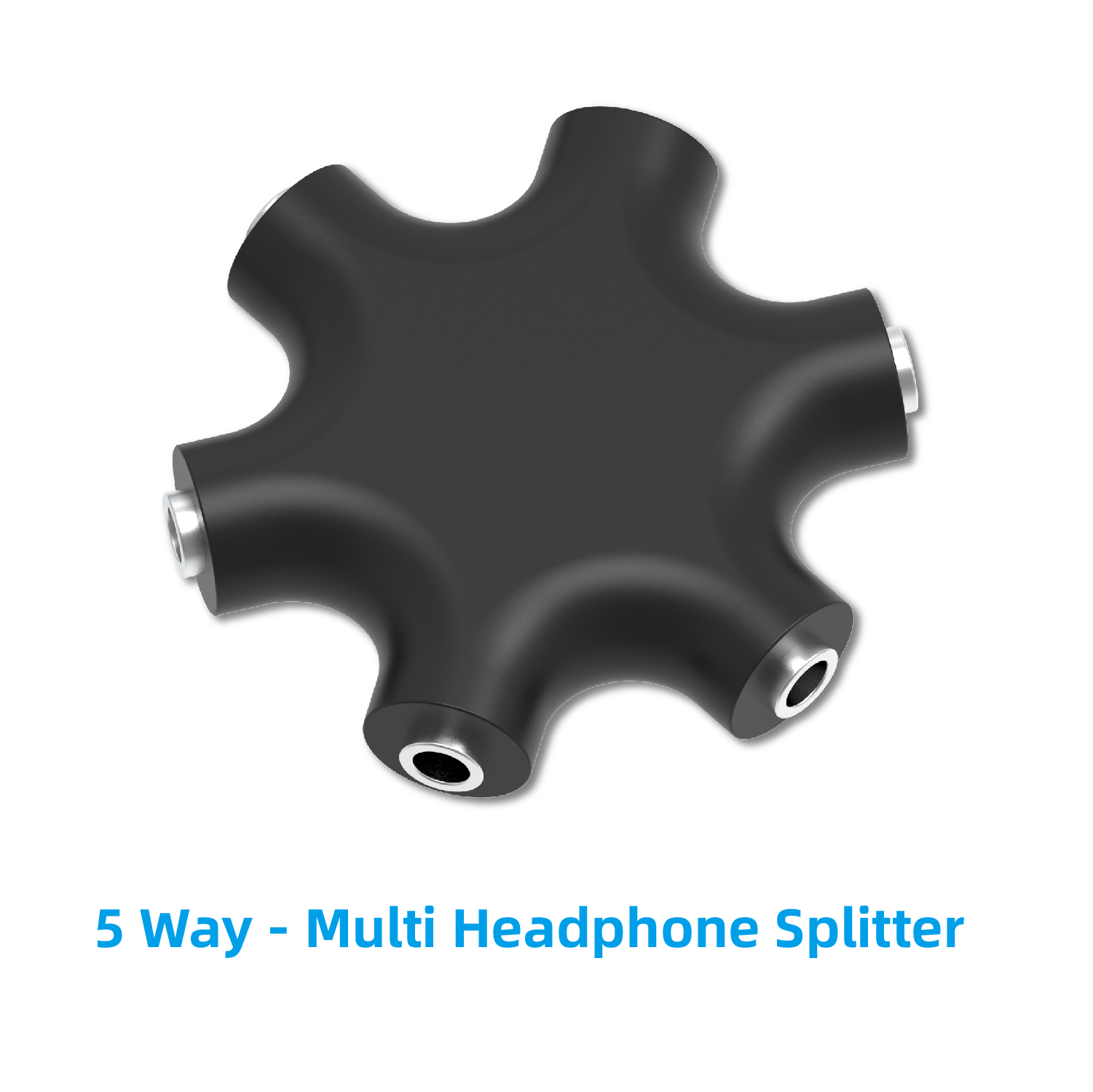 5-Way Multi Headphone Splitter – обзор и цена Audio And Music Splitter