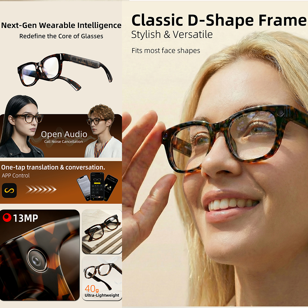 G600 Pro AI Smart Glasses 13MP – обзор и цена Audio Music Videos