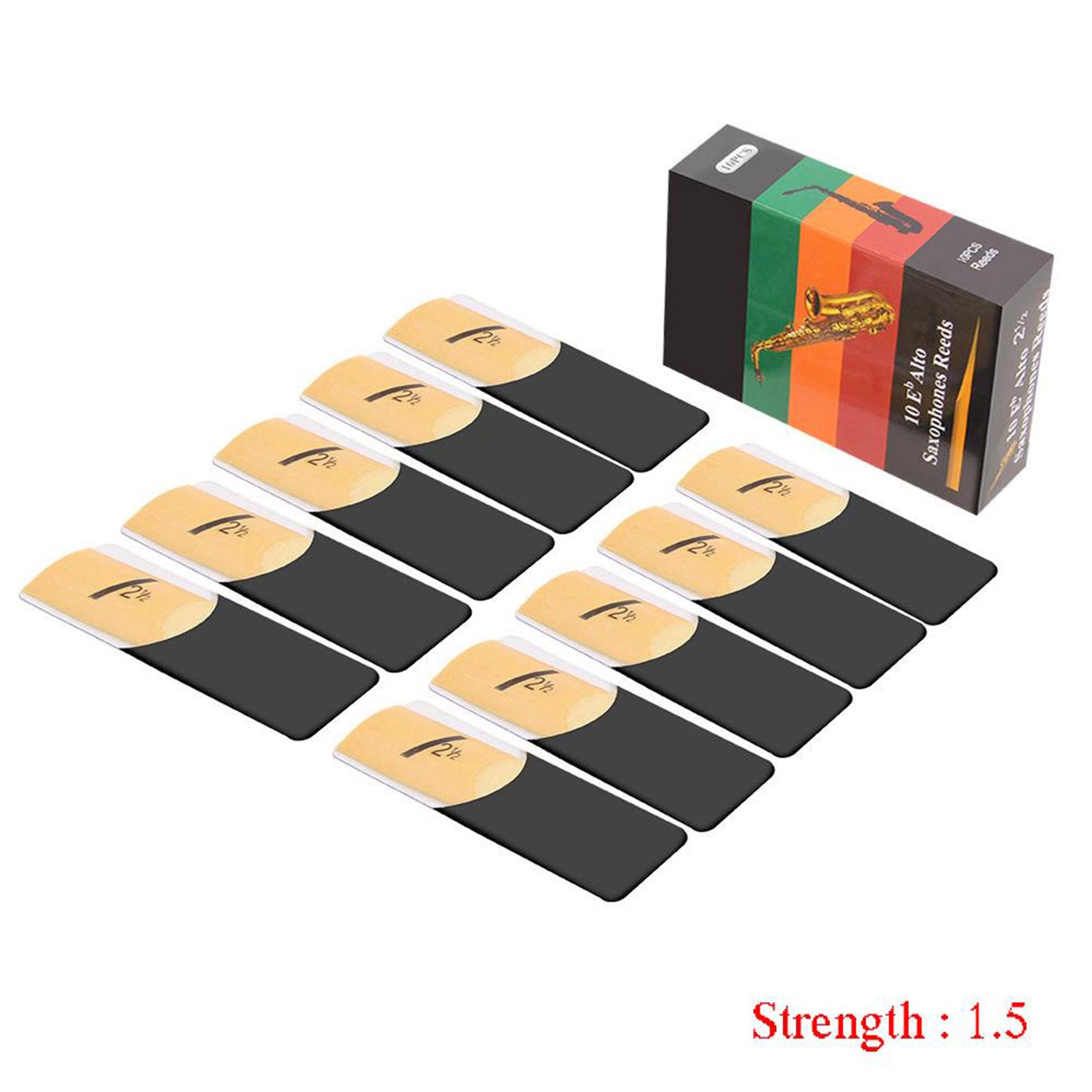 10pcs/pack Traditional Eb Alto – обзор и цена Saxophone Reed Pack