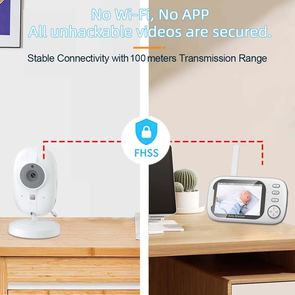 3.5'' Video Baby Monitor 2.4G  – обзор и цена Audio Music Videos