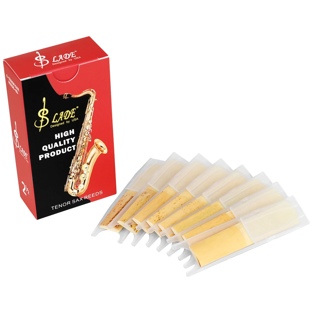 SLADE Bb Pack Of 8 Pieces Midr – обзор и цена Saxophone Reed Pack
