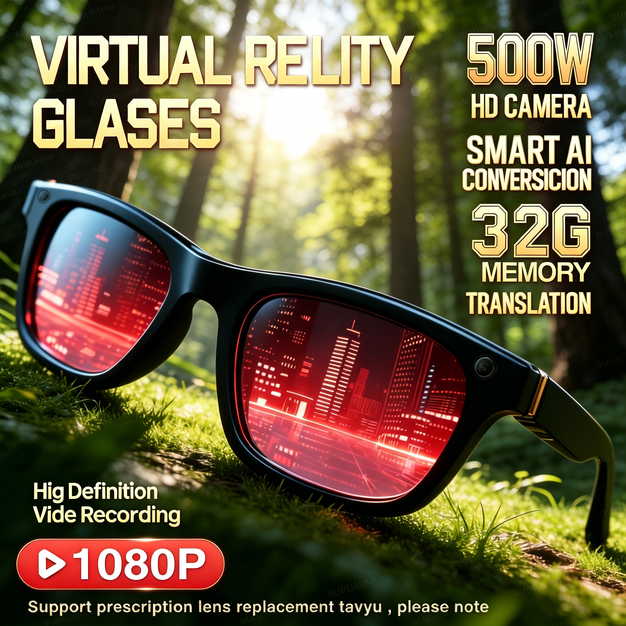 2026 New AI Smart Glasses with – обзор и цена Audio Music Videos