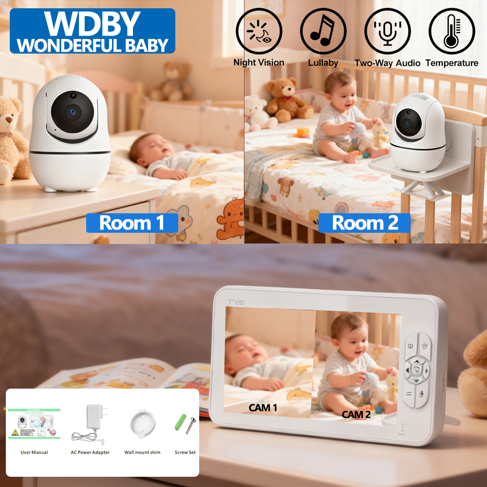 7.0 Inch HD Video Baby Monitor – обзор и цена Audio Music Videos