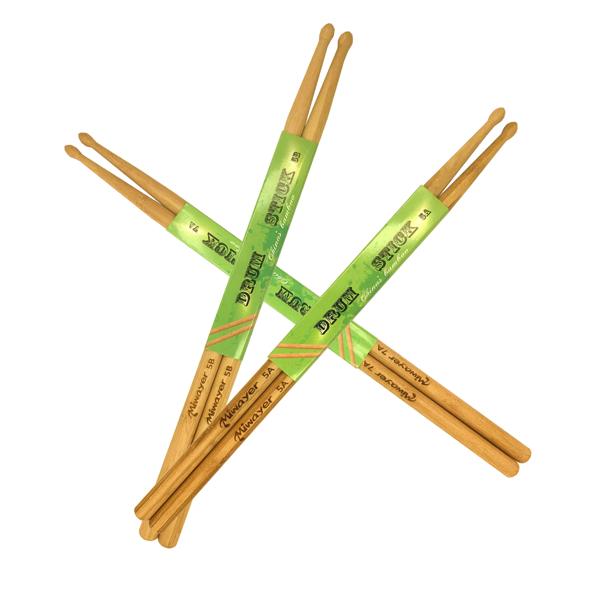 Miwayer 6 Inch Bamboo Drum Sti – обзор и цена Drum Stick 5A