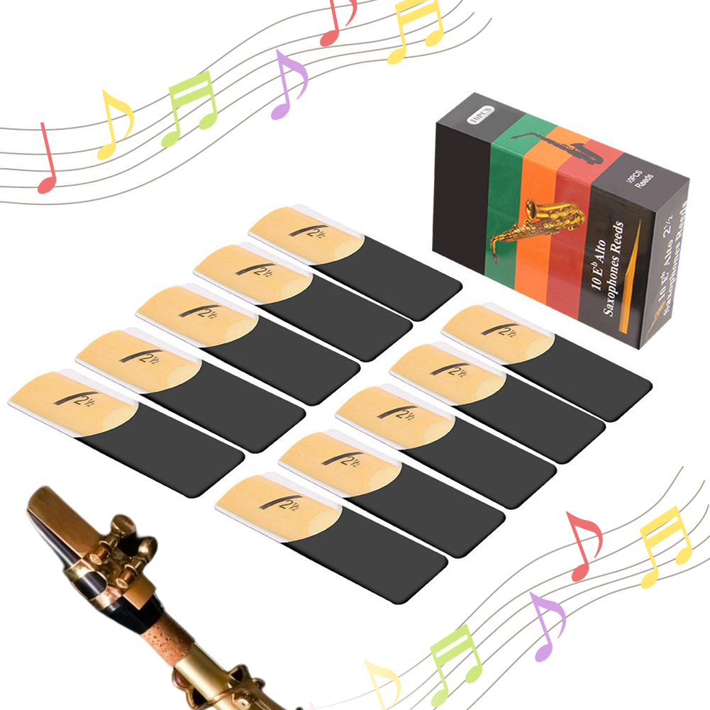 10 Pack Eb Alto Sax Reeds Saxo – обзор и цена Saxophone Reed Pack