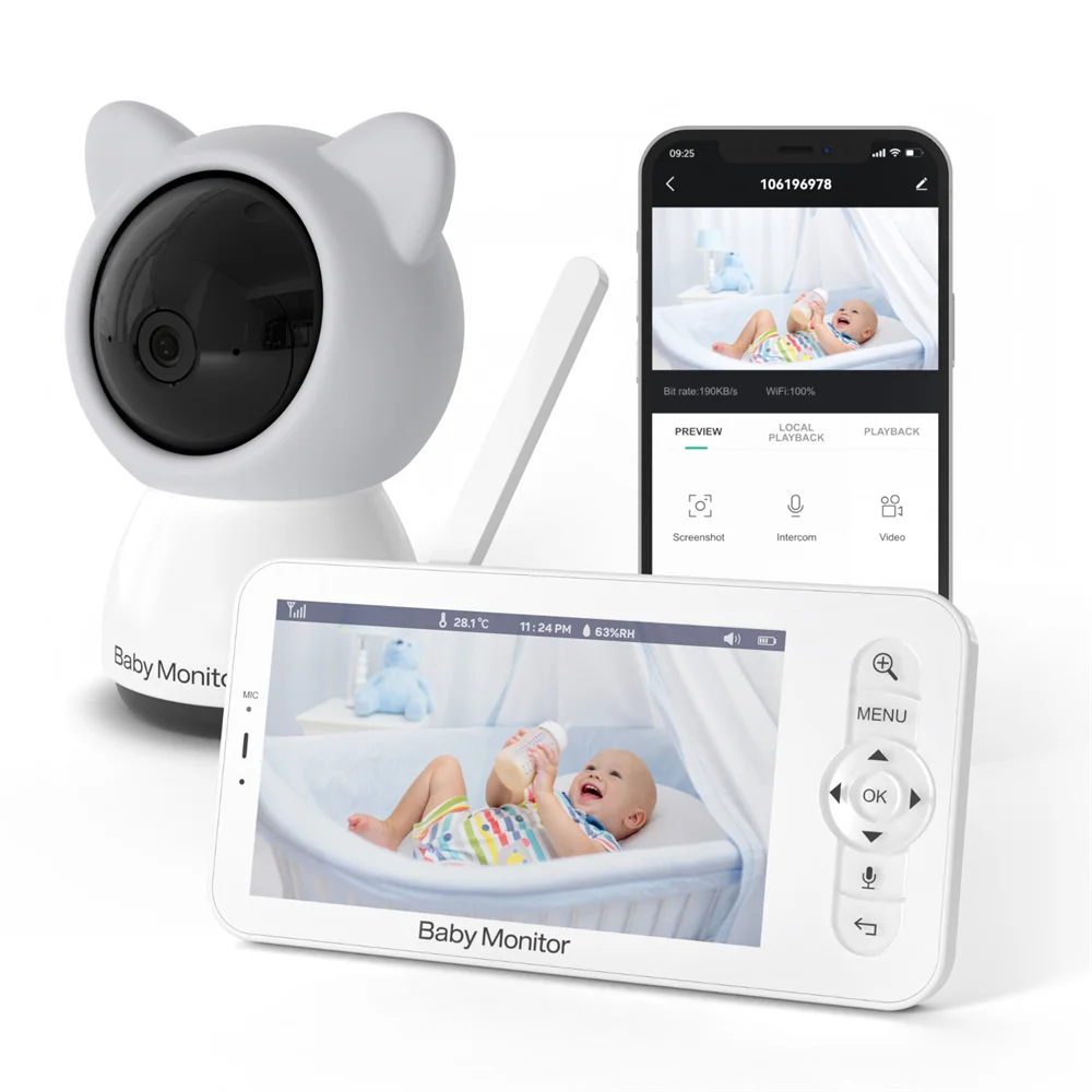 Babystar 5 Inch Wifi Baby Moni – обзор и цена Audio Music Videos