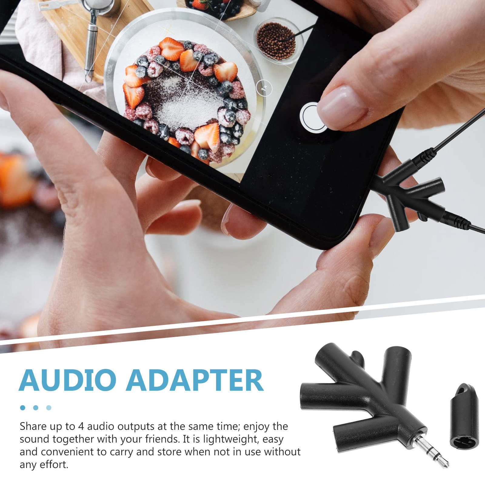 4 Way Audio Splitter Adapter H – обзор и цена Audio And Music Splitter