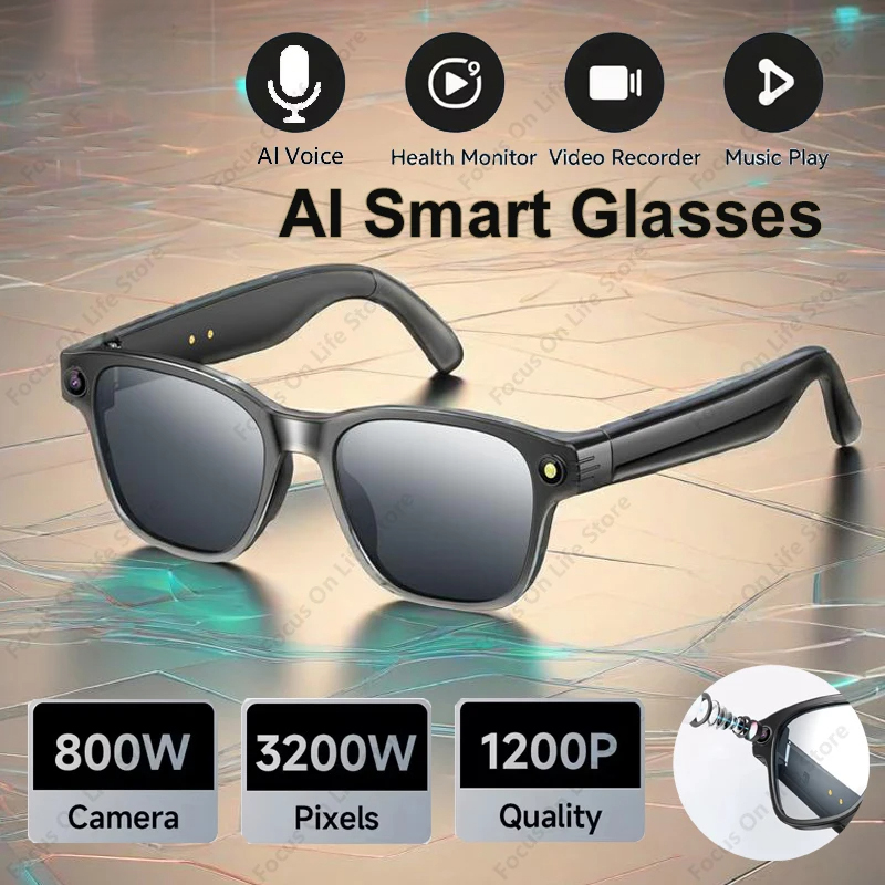 AI Smart Glasses 8 Million Cam – обзор и цена Audio Music Videos