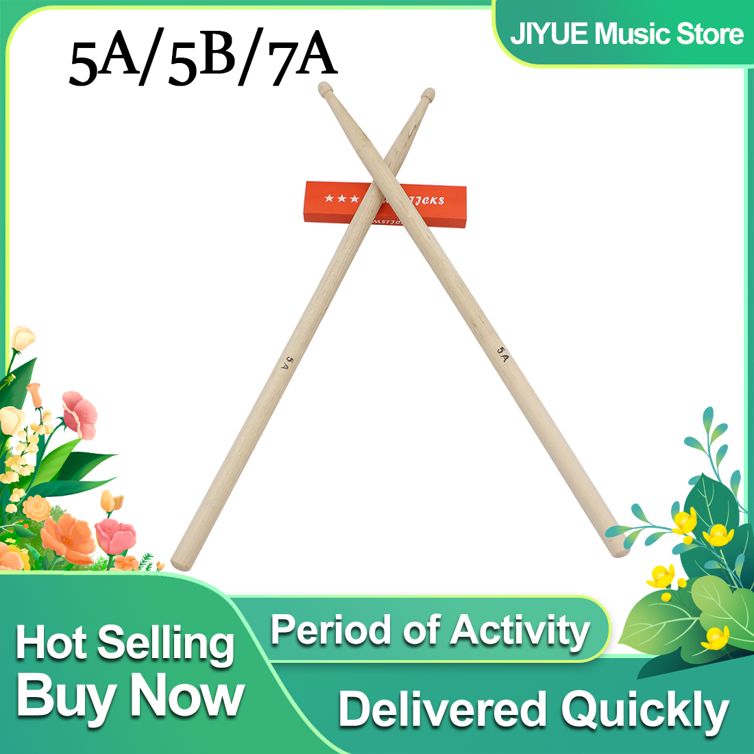 1Pair 5A/7A/5B Drum Sticks Map – обзор и цена Drum Stick 5A