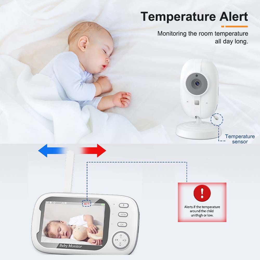3.5'' Video Baby Monitor 2.4G  – обзор и цена Audio Music Videos